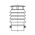 Daszek z 4 pierścieniami SWR Ø 160mm ocynk