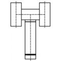 Deflektor typu "H" SWR Ø 140mm ocynk