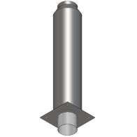 Przedłużenie komina izolowane okrągłe 1mb gr.0,8mm