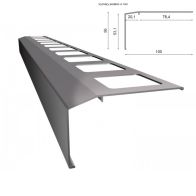 Profil okapowy K301 - do posadzek z płytek ceramicznych (system classic)