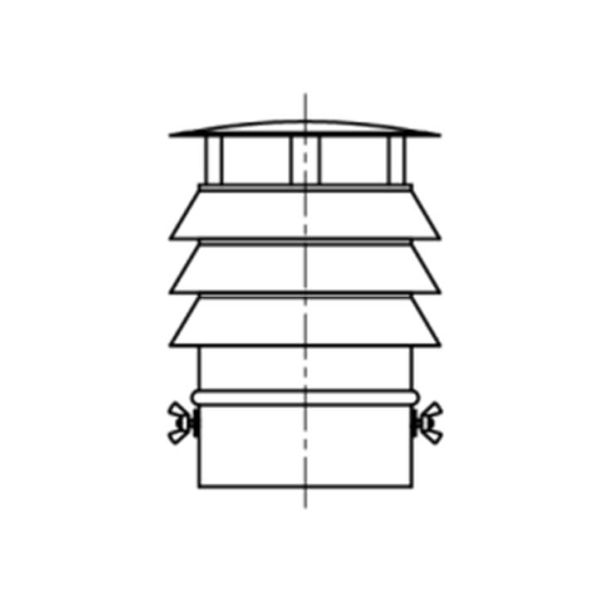 Daszek z 3 pierścieniami KS Ø 180mm gr.0,5mm