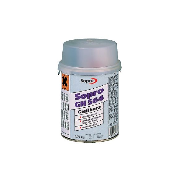 SOPRO żywica lana GH 564, puszka 0.75 kg - 10 klamer do jastrychu