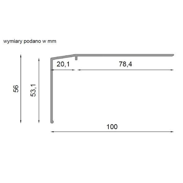 Profil okapowy K301 - do posadzek z płytek ceramicznych (system classic), 3 image